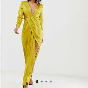 ASOS Yellow Midi Dress